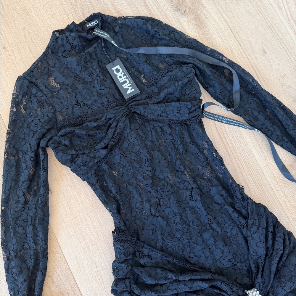 Murci black lace mini dress - Picture 6 of 7